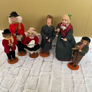 Darice Vintage 1990’s set of 6 Christmas Carolers 15”&10”